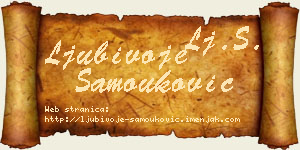 Ljubivoje Samouković vizit kartica
